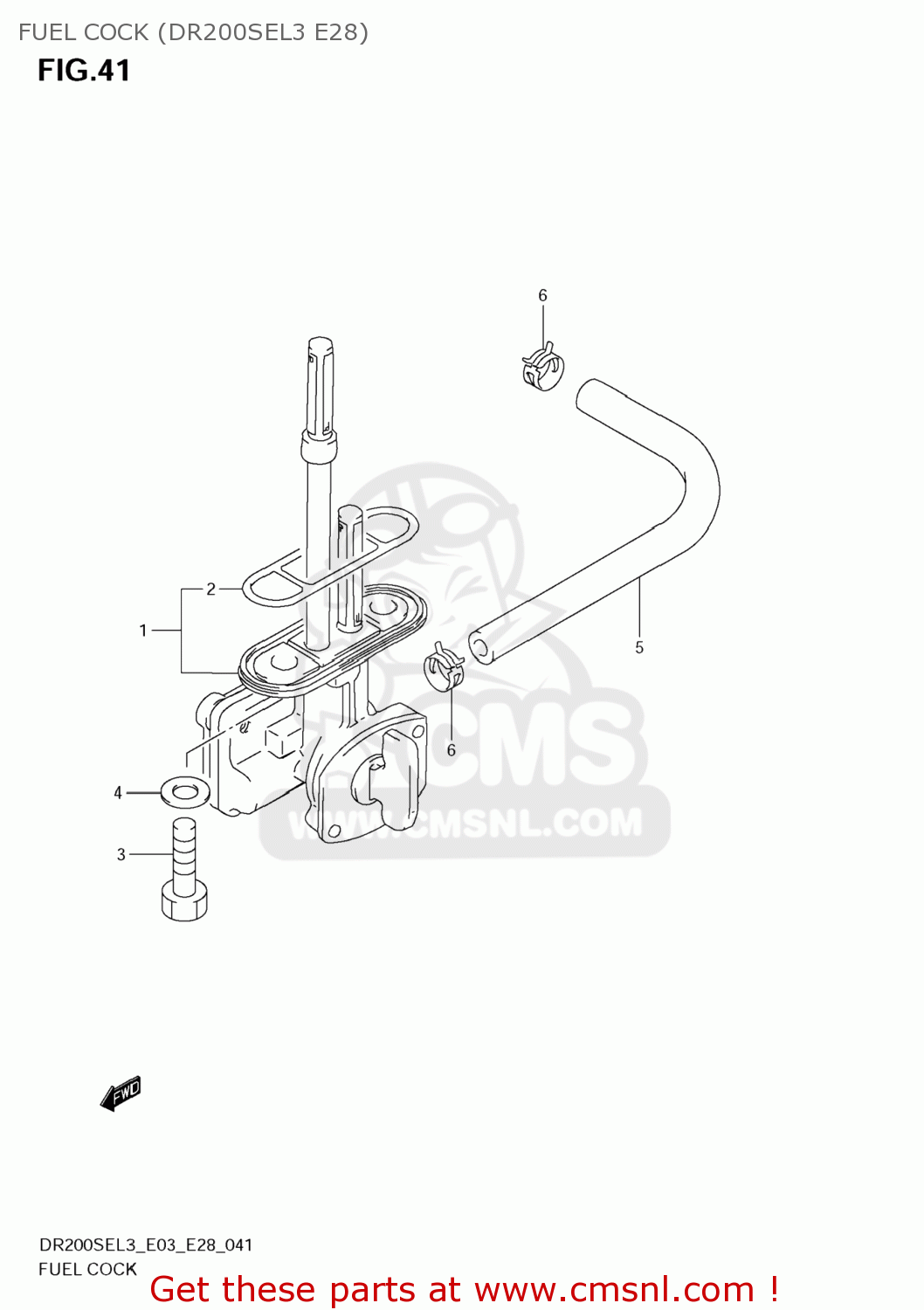 FUEL COCK (DR200SEL3 E28) DR200SE 2013 (L3) USA (E03)