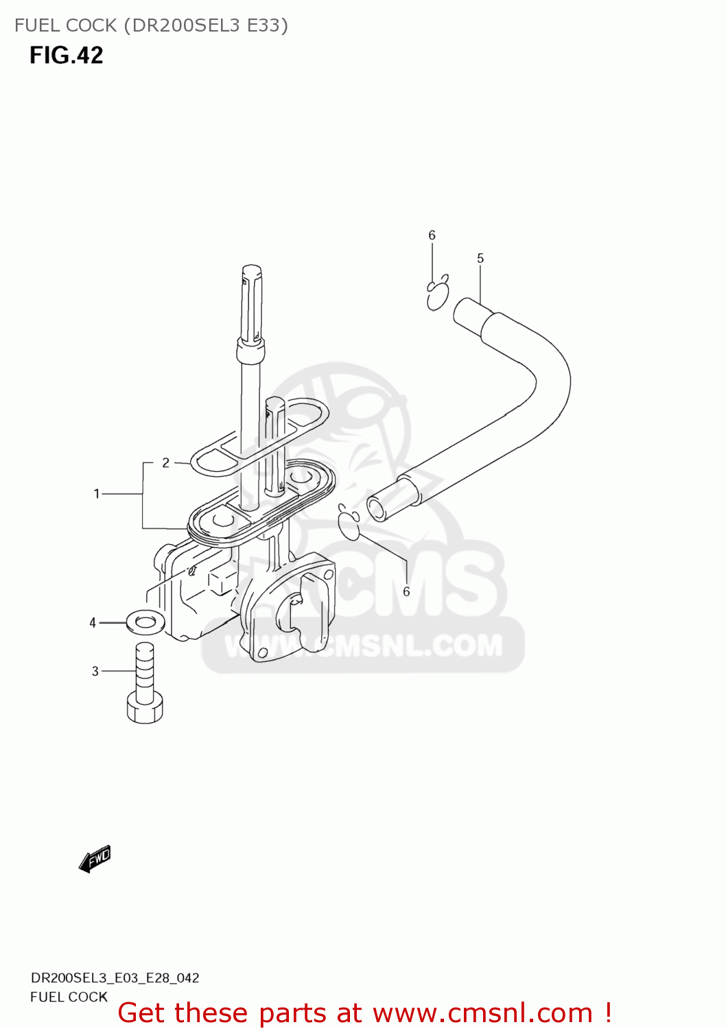 FUEL COCK (DR200SEL3 E33) DR200SE 2013 (L3) USA (E03)