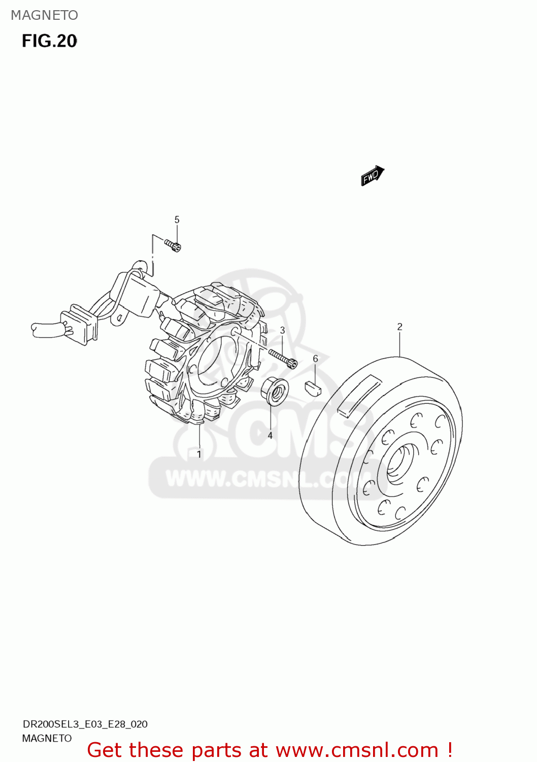 MAGNETO DR200SE 2013 (L3) USA (E03)