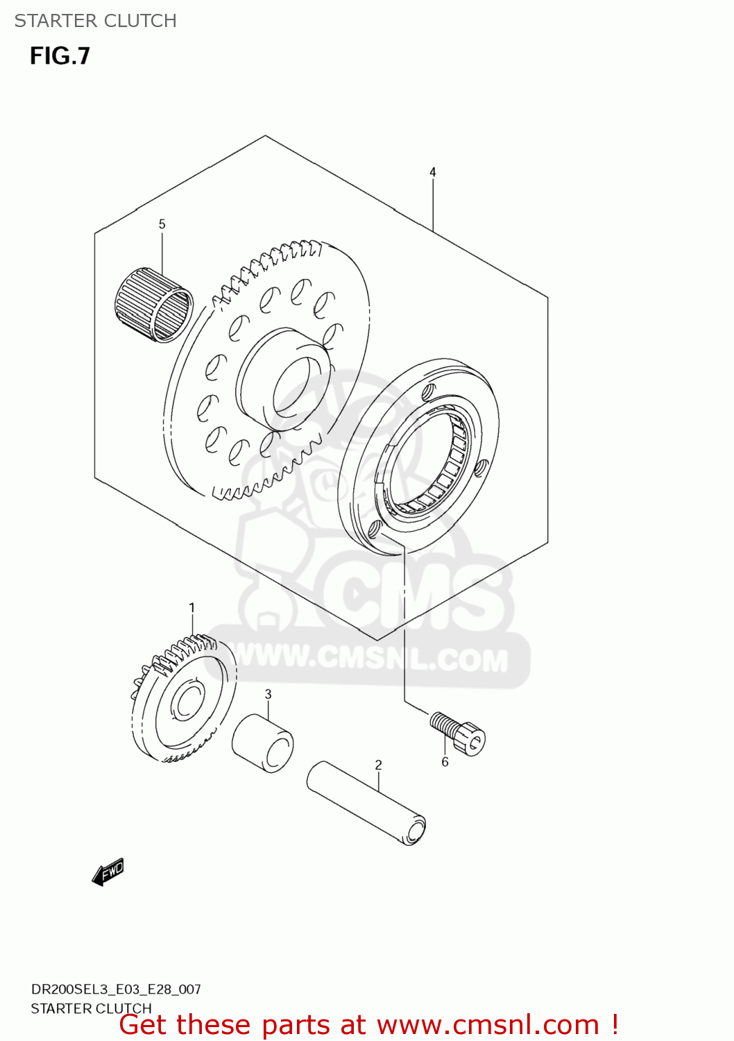 STARTER CLUTCH DR200SE 2013 (L3) USA (E03)
