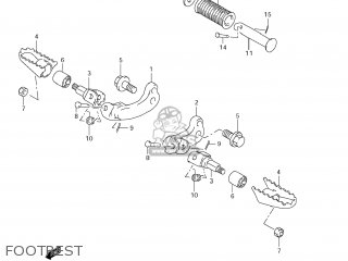 FOOTREST - DR200SE 2013 (L3) USA (E03)