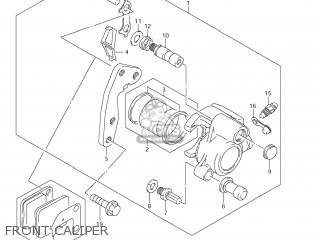 FRONT CALIPER - DR200SE 2013 (L3) USA (E03)