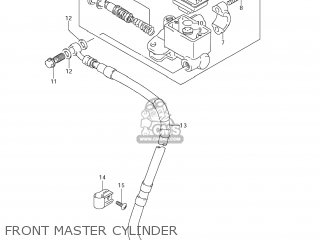FRONT MASTER CYLINDER - DR200SE 2013 (L3) USA (E03)