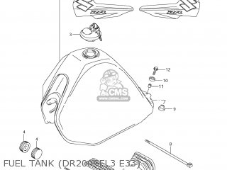 FUEL TANK (DR200SEL3 E33) - DR200SE 2013 (L3) USA (E03)