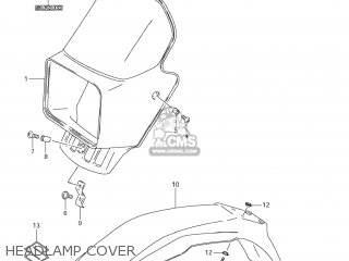 HEADLAMP COVER - DR200SE 2013 (L3) USA (E03)