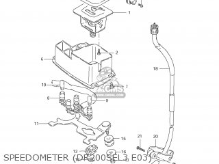 SPEEDOMETER (DR200SEL3 E03) - DR200SE 2013 (L3) USA (E03)