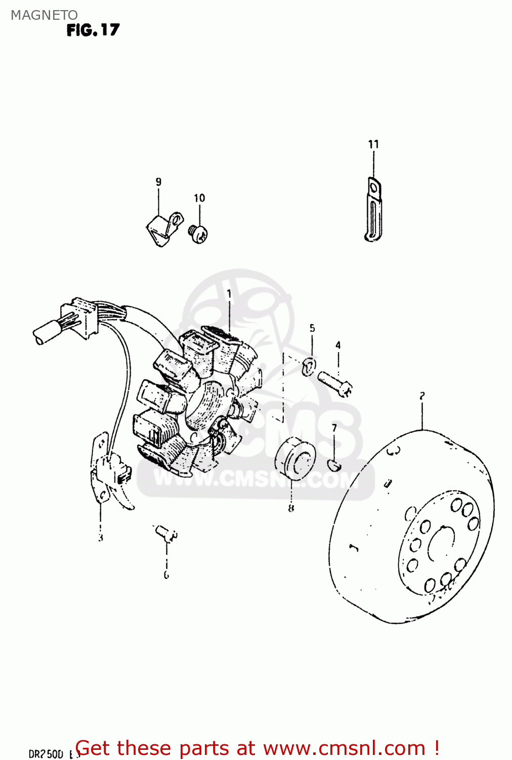 MAGNETO DR250 1982 (Z) USA (E03)
