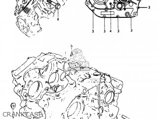 CRANKCASE - DR250 1982 (Z) USA (E03)
