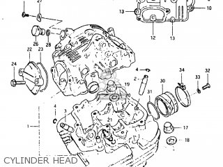 CYLINDER HEAD - DR250 1982 (Z) USA (E03)