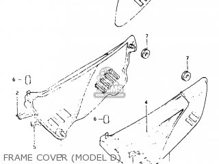 FRAME COVER (MODEL D) - DR250 1982 (Z) USA (E03)