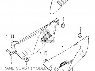 FRAME COVER (MODEL Z) - DR250 1982 (Z) USA (E03)
