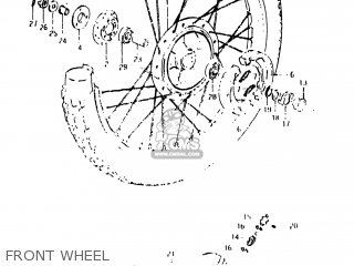 FRONT WHEEL - DR250 1982 (Z) USA (E03)