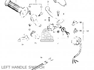 LEFT HANDLE SWITCH - DR250 1982 (Z) USA (E03)