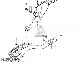 MUFFLER - DR250 1982 (Z) USA (E03)