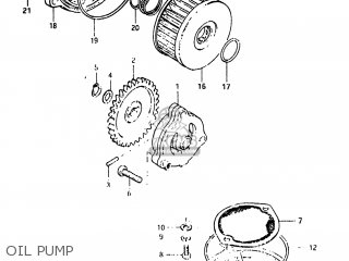OIL PUMP - DR250 1982 (Z) USA (E03)