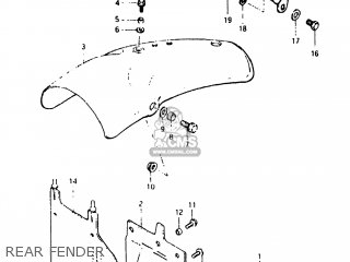 REAR FENDER - DR250 1982 (Z) USA (E03)