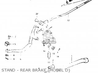 STAND - REAR BRAKE (MODEL D) - DR250 1982 (Z) USA (E03)