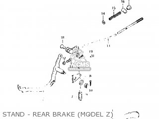 STAND - REAR BRAKE (MODEL Z) - DR250 1982 (Z) USA (E03)