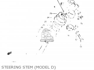 STEERING STEM (MODEL D) - DR250 1982 (Z) USA (E03)