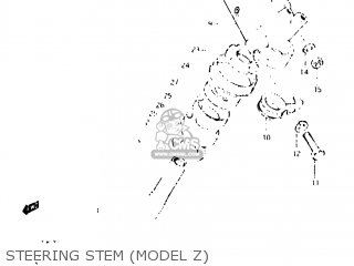 STEERING STEM (MODEL Z) - DR250 1982 (Z) USA (E03)
