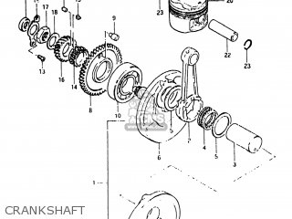 CRANKSHAFT - DR250 1983 (D) USA (E03)