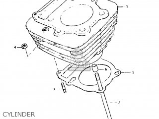 CYLINDER - DR250 1983 (D) USA (E03)