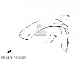 FRONT FENDER - DR250 1983 (D) USA (E03)