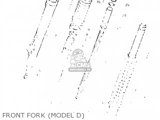 FRONT FORK (MODEL D) - DR250 1983 (D) USA (E03)
