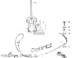 FUEL TANK (MODEL Z) - DR250 1983 (D) USA (E03)