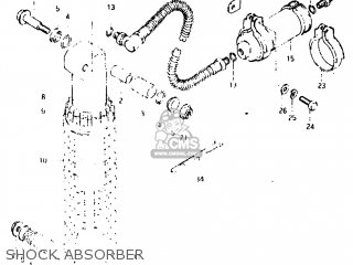SHOCK ABSORBER - DR250 1983 (D) USA (E03)