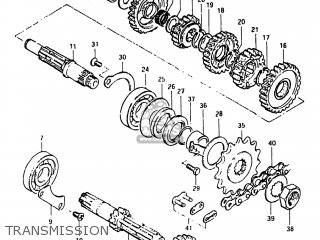 TRANSMISSION - DR250 1983 (D) USA (E03)