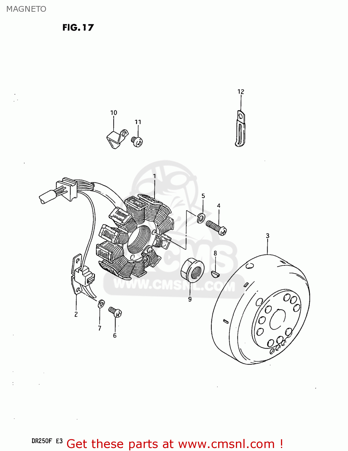 MAGNETO DR250 1985 (F) USA (E03)