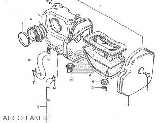 AIR CLEANER - DR250 1985 (F) USA (E03)