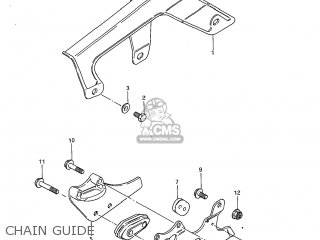 CHAIN GUIDE - DR250 1985 (F) USA (E03)