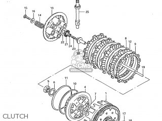 CLUTCH - DR250 1985 (F) USA (E03)