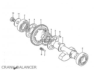 CRANK BALANCER - DR250 1985 (F) USA (E03)