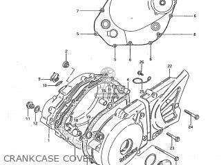 CRANKCASE COVER - DR250 1985 (F) USA (E03)