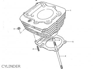 CYLINDER - DR250 1985 (F) USA (E03)