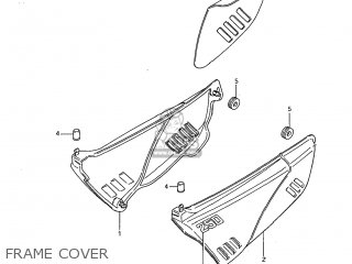FRAME COVER - DR250 1985 (F) USA (E03)