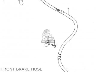 FRONT BRAKE HOSE - DR250 1985 (F) USA (E03)
