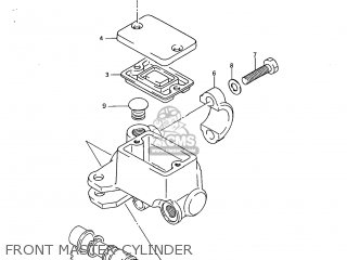 FRONT MASTER CYLINDER - DR250 1985 (F) USA (E03)
