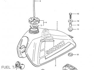 FUEL TANK - DR250 1985 (F) USA (E03)