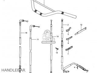 HANDLEBAR - DR250 1985 (F) USA (E03)