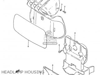 HEADLAMP HOUSING - DR250 1985 (F) USA (E03)