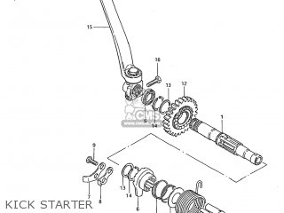 KICK STARTER - DR250 1985 (F) USA (E03)