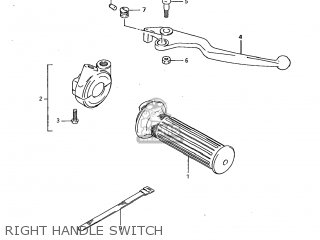 RIGHT HANDLE SWITCH - DR250 1985 (F) USA (E03)
