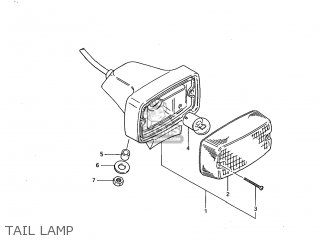 TAIL LAMP - DR250 1985 (F) USA (E03)