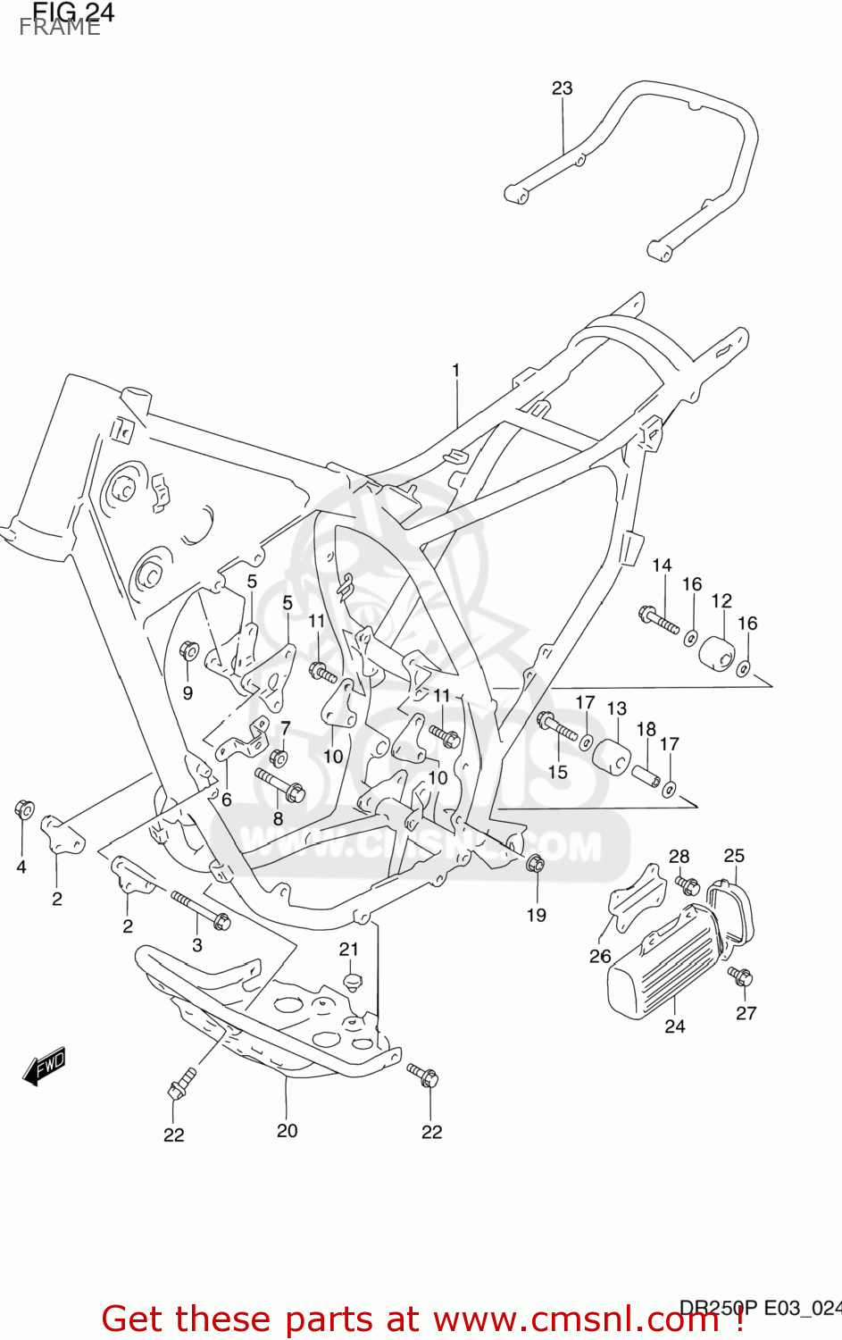FRAME DR250 1990 (L) USA (E03)