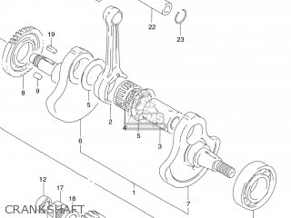 CRANKSHAFT - DR250 1990 (L) USA (E03)
