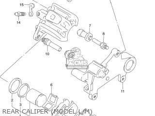 REAR CALIPER (MODEL L/M) - DR250 1990 (L) USA (E03)